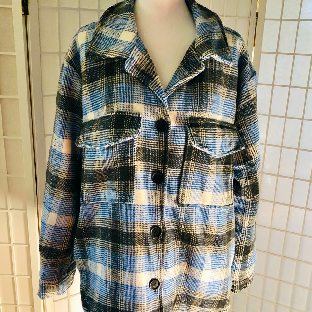 HURLEY women’s warm plaid jacket. Wilted lining. Sz XL NWT